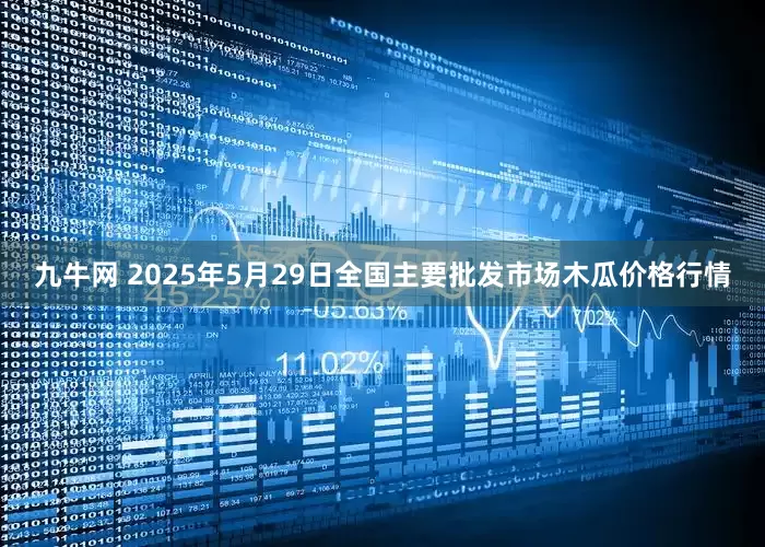 九牛网 2025年5月29日全国主要批发市场木瓜价格行情