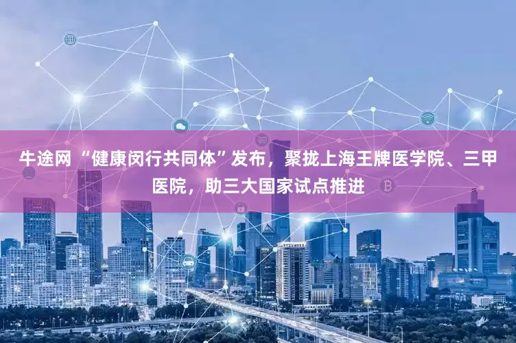 牛途网 “健康闵行共同体”发布，聚拢上海王牌医学院、三甲医院，助三大国家试点推进
