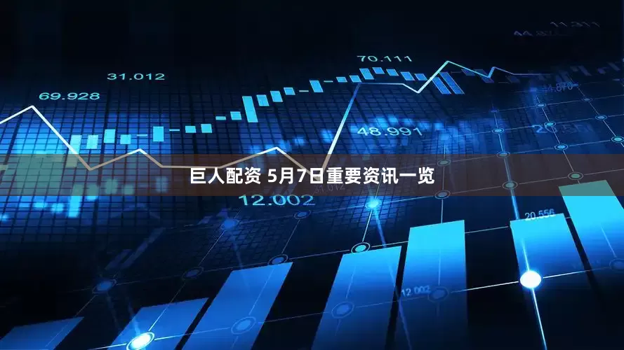 巨人配资 5月7日重要资讯一览